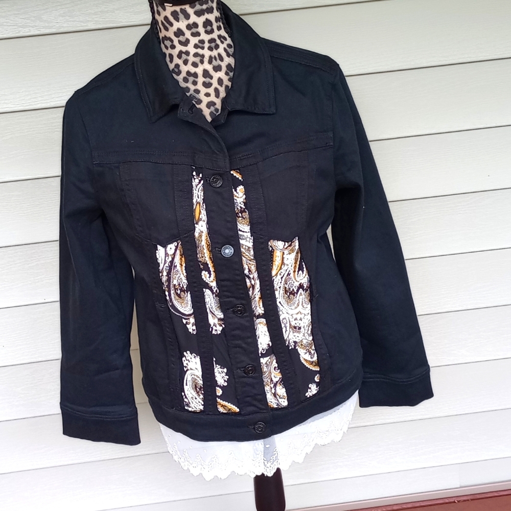 Upcycled jean jacket
